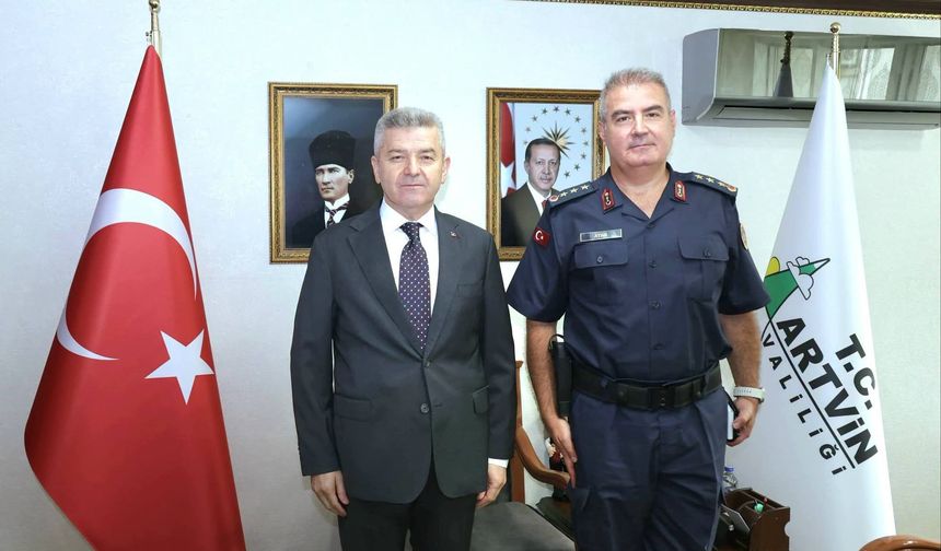 İl Jandarma Komutanı Musa Atar’dan Vali Ergün’e Ziyaret