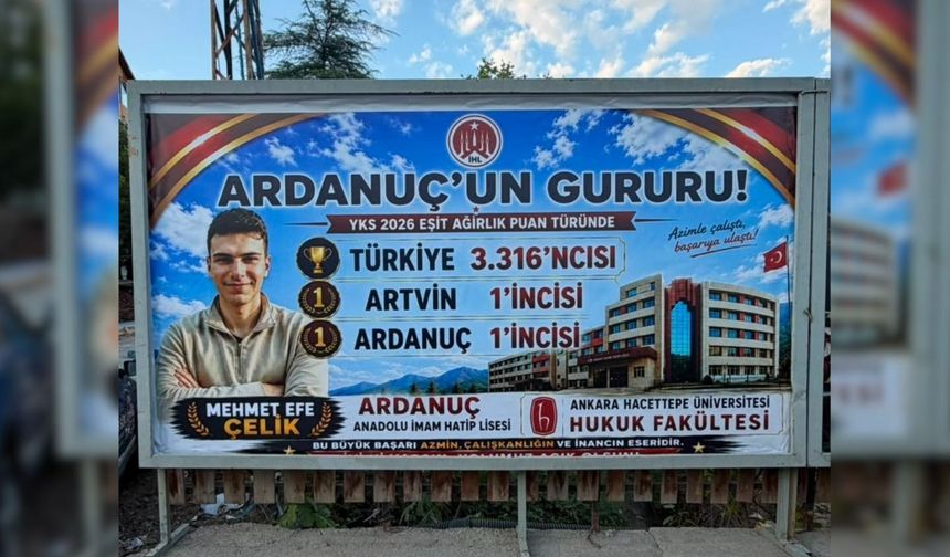 Başarıya Tebrik Değil Ambargo: Ardanuç’ta Afiş Krizi