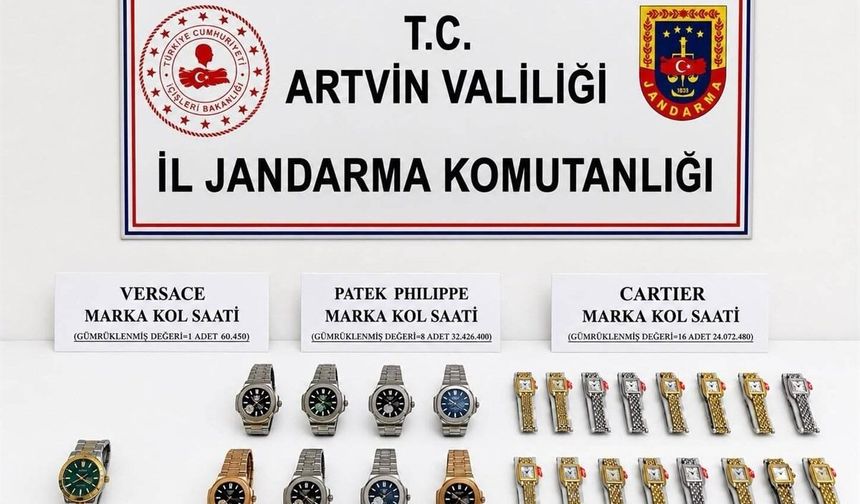 56 Milyon 559 Bin TL’lik Kaçak Saat Operasyonu