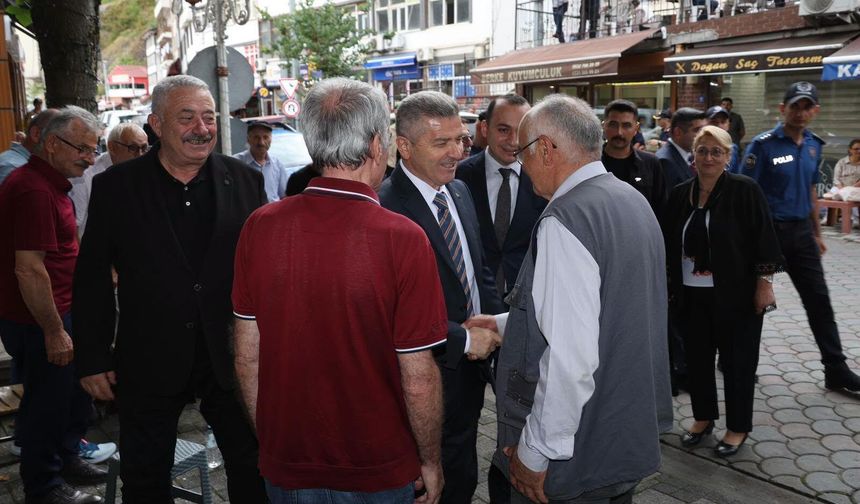 Vali Ergün Murgul’da Sahada