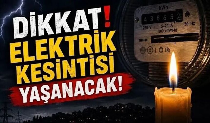 Arhavi’de Elektrik Kesintisi Uygulanacak