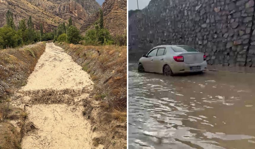 Dereler Taştı, Bir Araç Mahsur Kaldı
