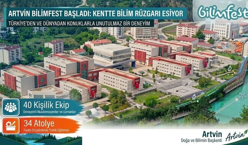 Artvin’de Bilim Festivali Başlıyor