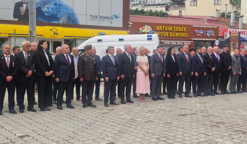 Artvin’de 19 Eylül Gaziler Günü Töreni Gerçekleştirildi