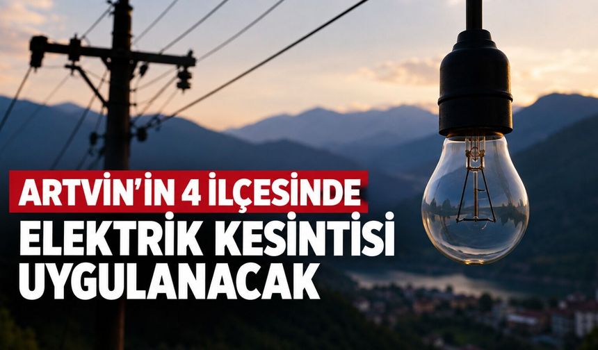 4 İlçede Elektrik Kesintisi Uygulanacak