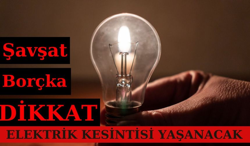 Şavşat ve Borçka’da Kesinti'den Etkilenecek Köyler