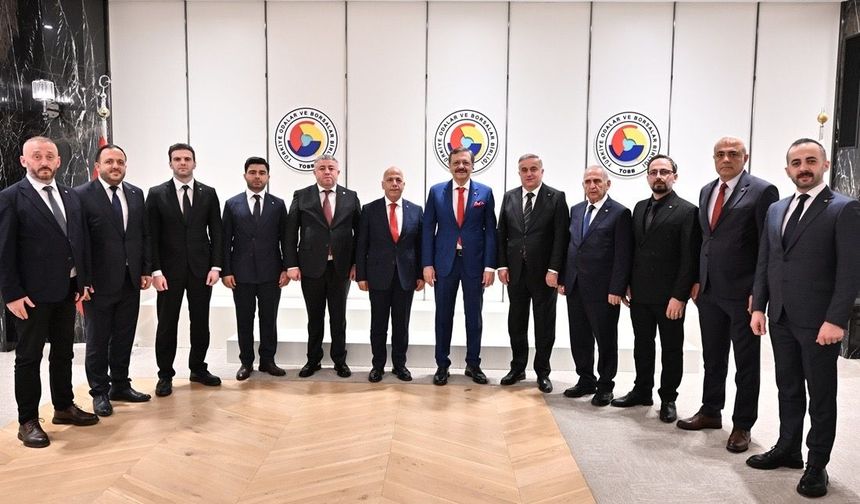Artvin Ticaret Borsası heyetinden Hisarcıklıoğlu’na ziyaret