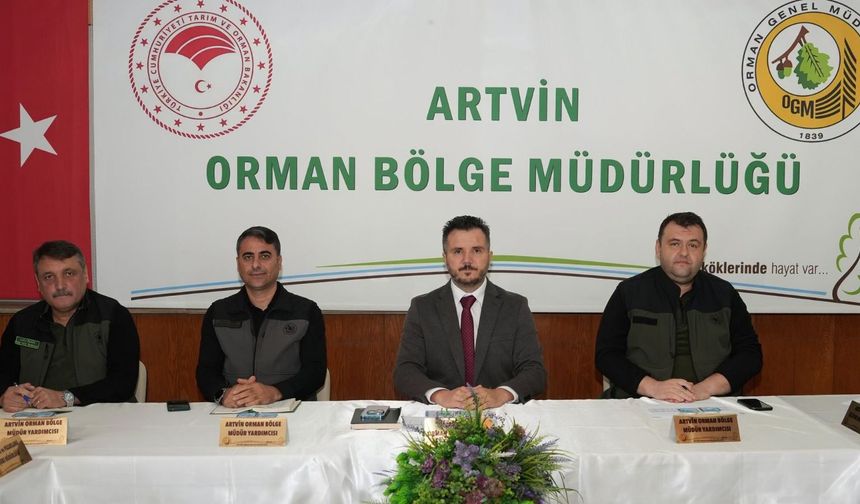 Artvin Orman Bölge Müdürlüğünde Ekim Ayı Değerlendirme Toplantısı