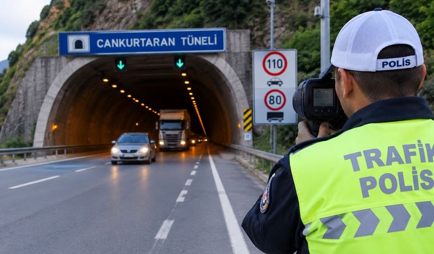 Cankurtaran Tüneli’nde Radar Denetimleri Başladı