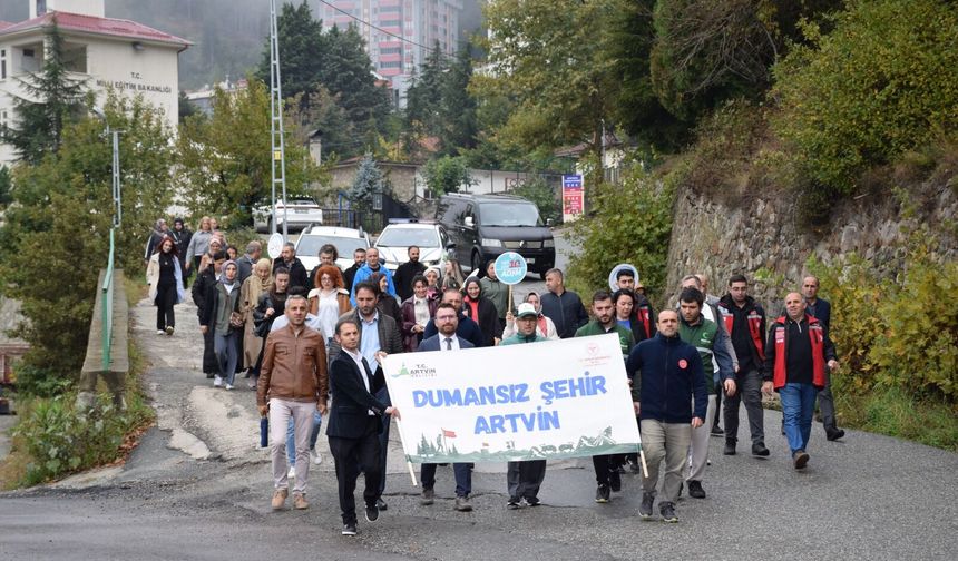 Artvin’de Sağlık İçin Yürüdüler