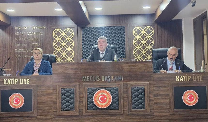 Artvin İl Genel Meclisi’nde Gündem GES Projeleri ve Kemalpaşa Sahili