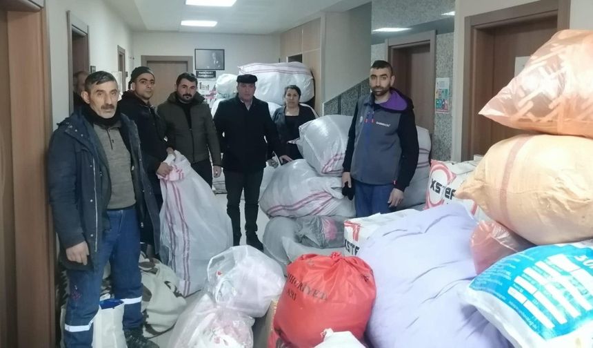 “8 tır deprem bölgesine gönderildi”