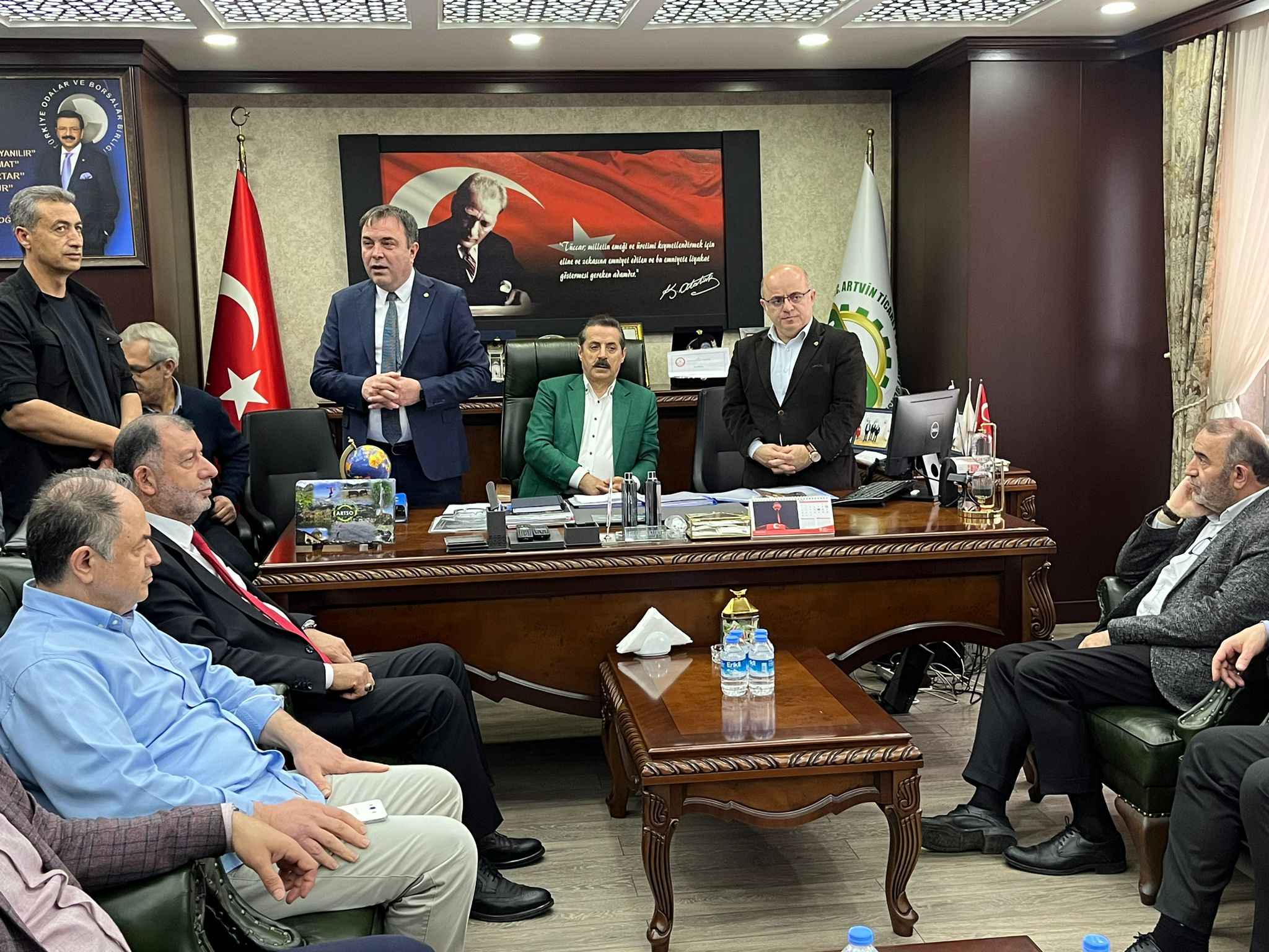 AKP Mv adayları ARTSO’yu ziyaret etti (1)