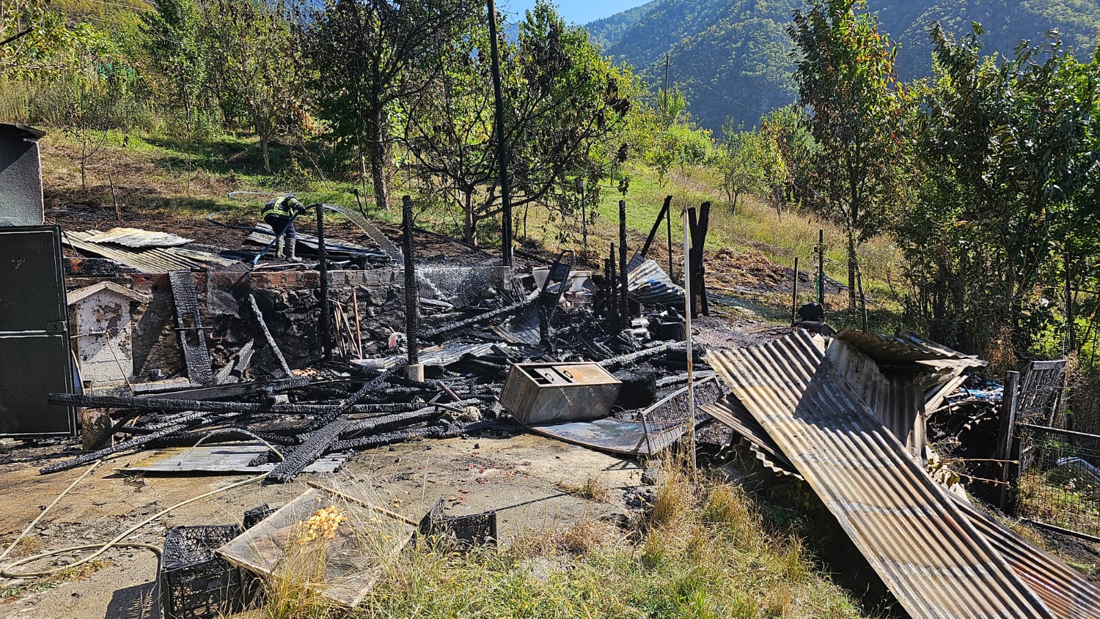 Artvin’de korkutan yangın! (1)