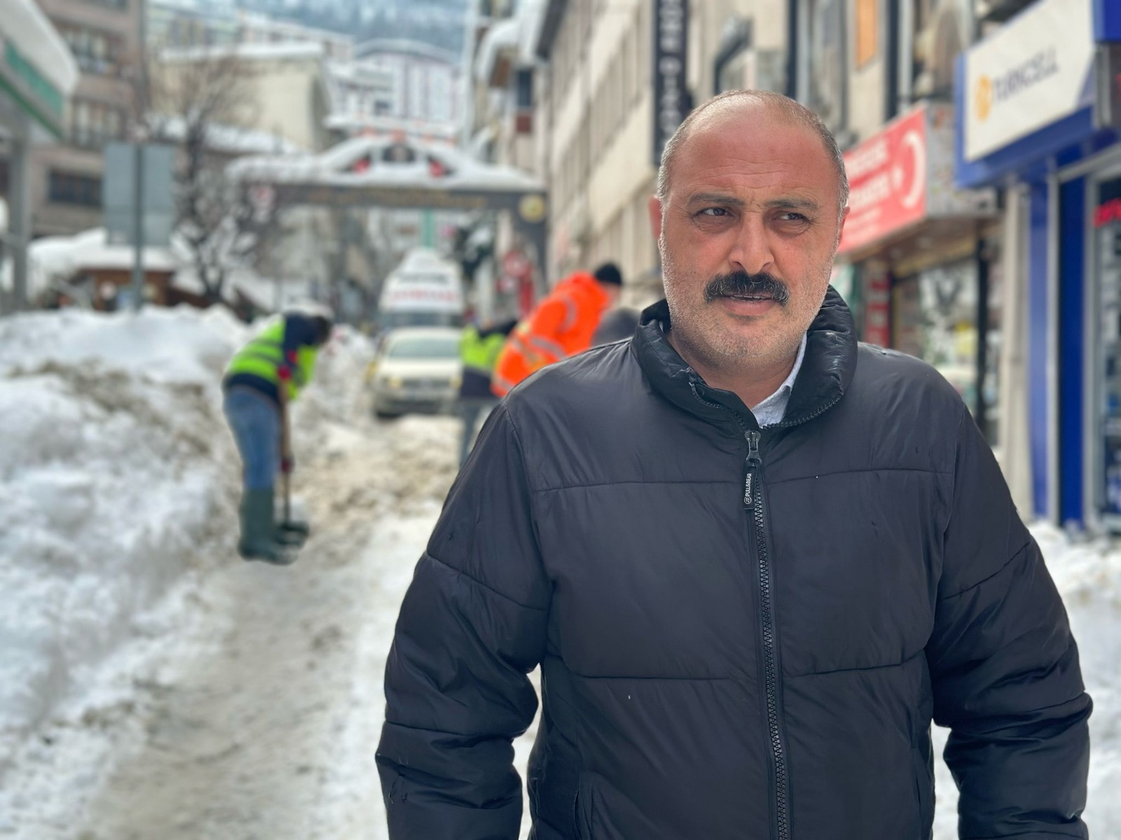 İnönü Caddesi’nde Kar Tehlikesi