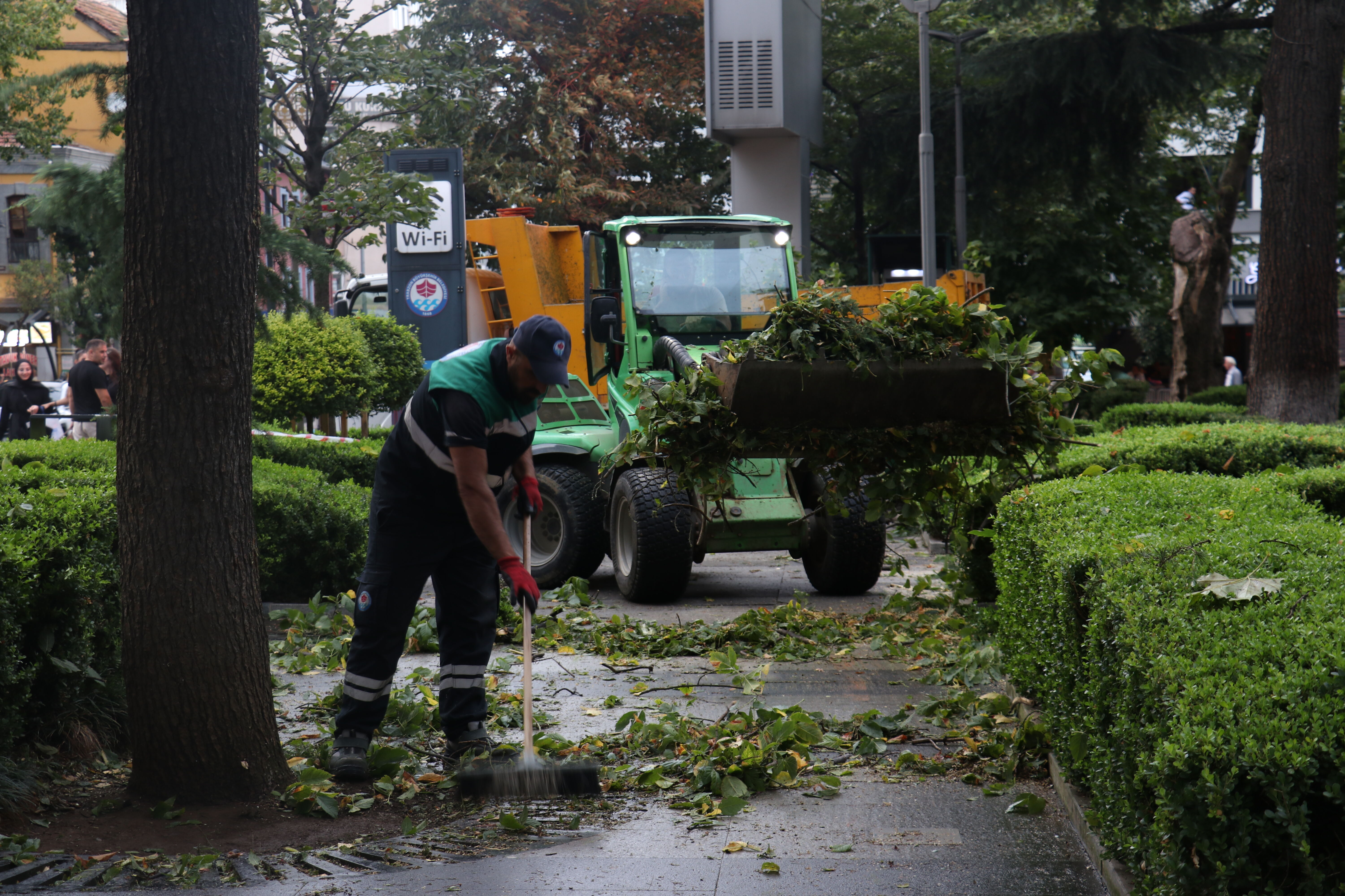Trabzon'da rüzgar etkili oldu