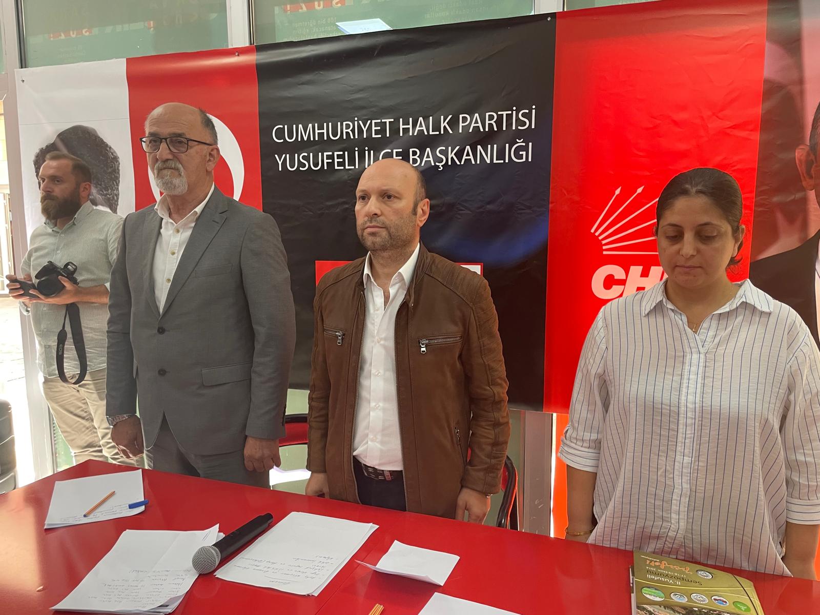 CHP Yusufeli’nde Yeni Başkan Yaşar Güller