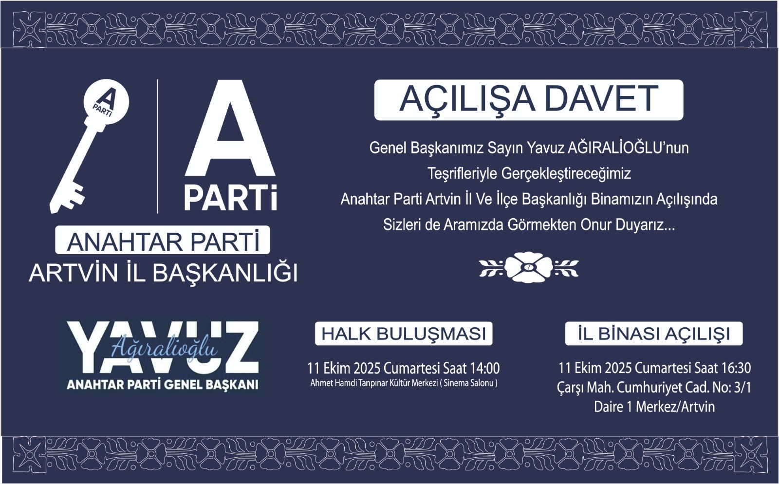 Anahtar Parti’den Artvin’de Halk Buluşması ve İl Binası Açılışı2