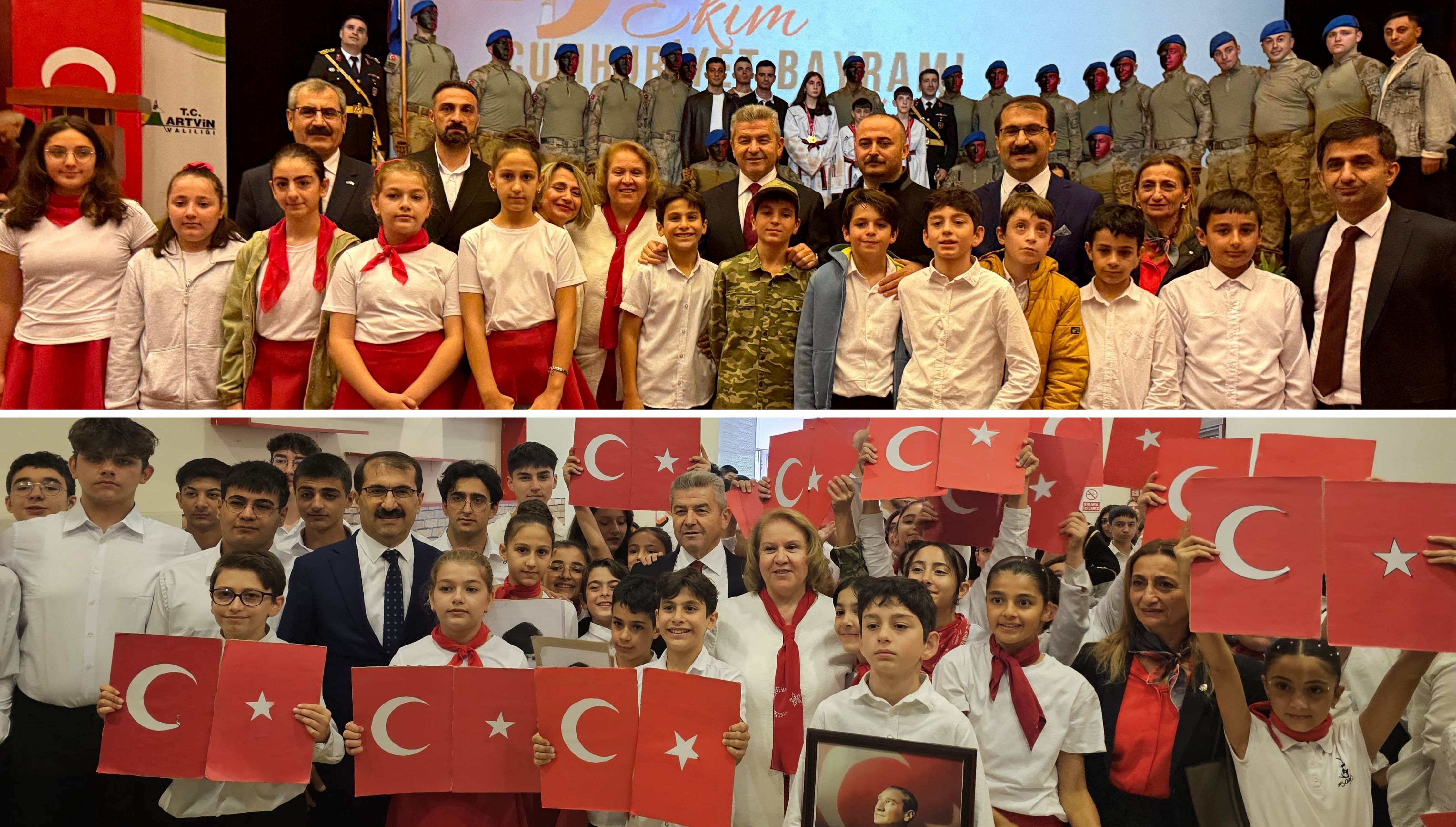 Artvin’de cumhuriyet bayramı coşkusu