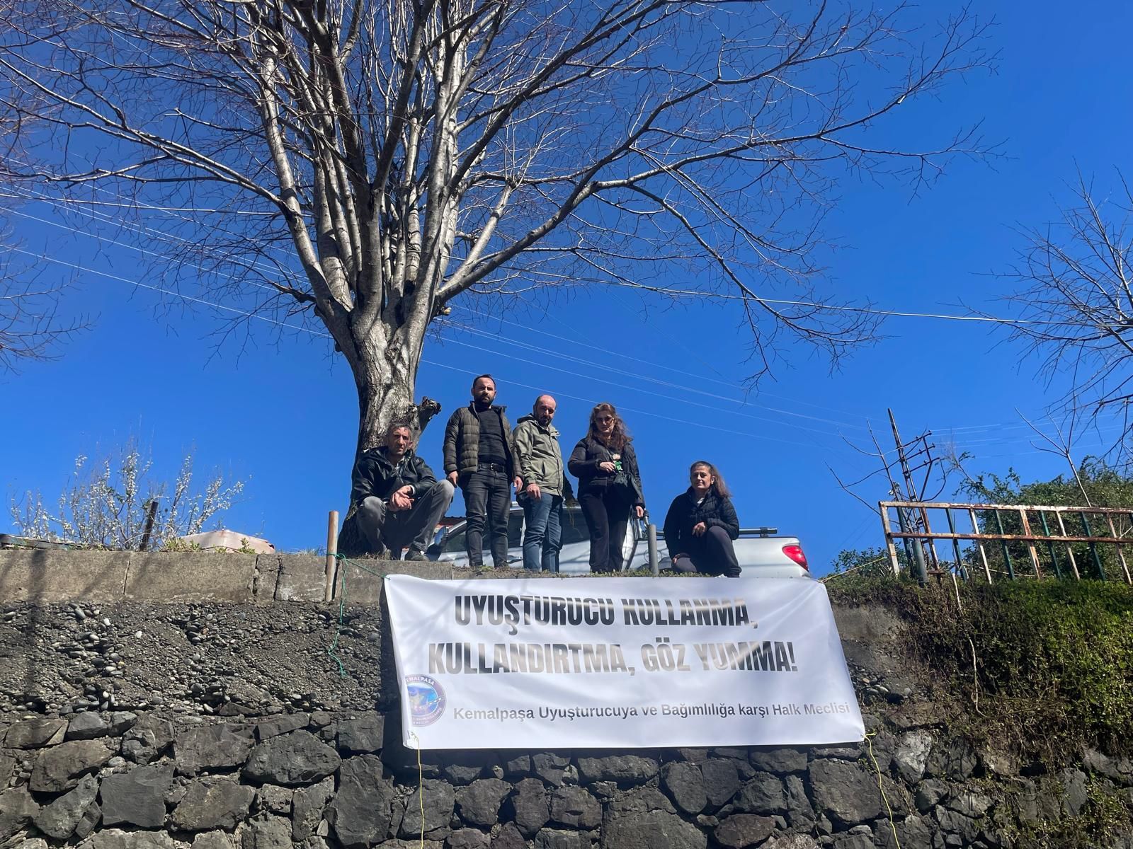 Uyuşturucuya Karşı Pankartlı Çağrı (2)