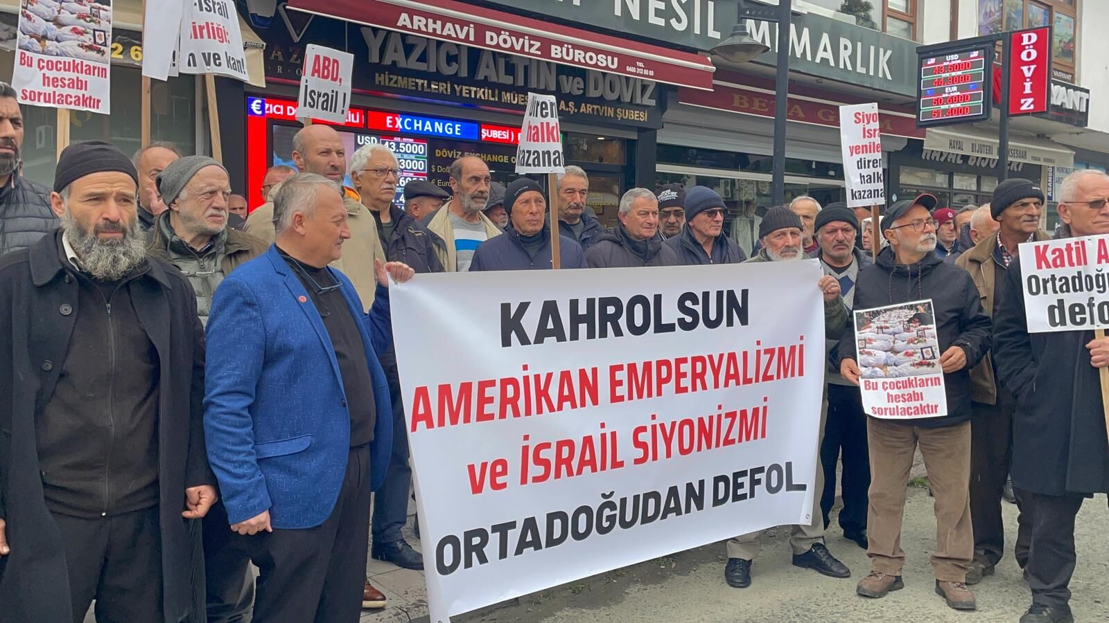 Arhavi’den ABD ve İsrail’e Protesto-4