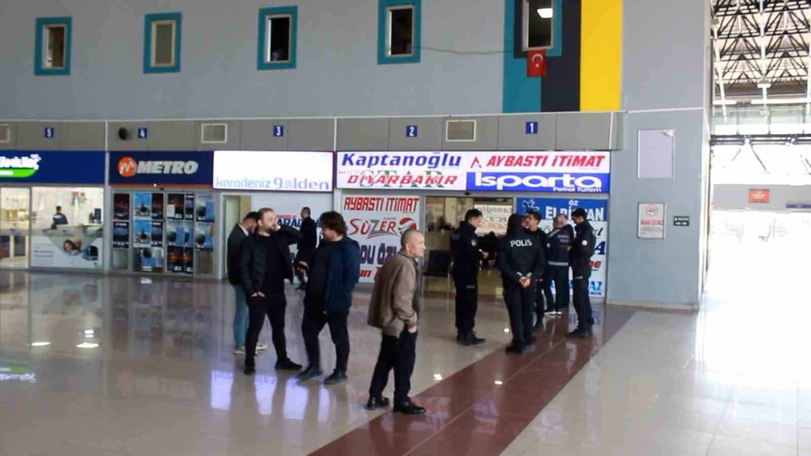 Samsun Otogarı'nda tahliye gerginliği
