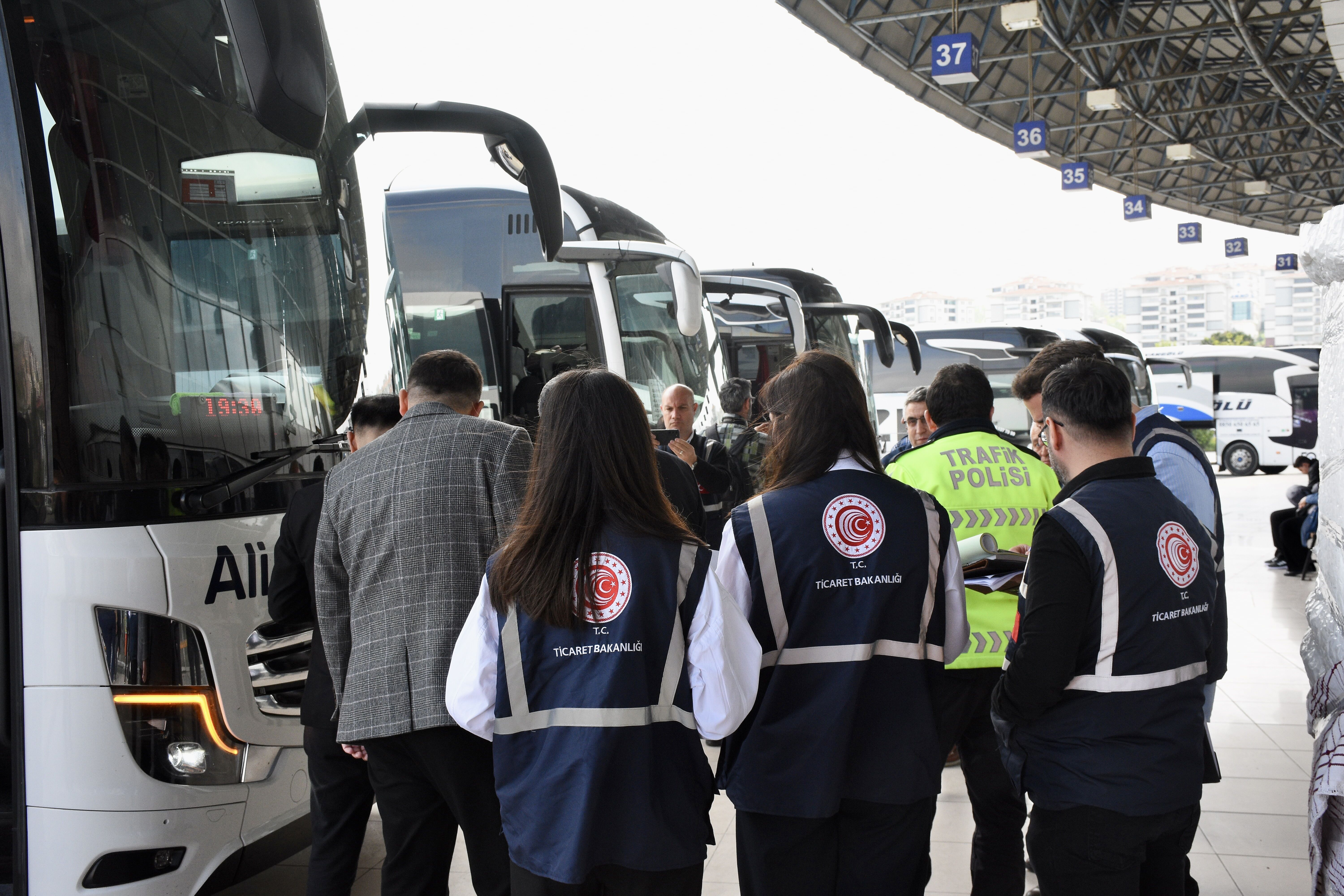 Samsun'da Kurban Bayramı öncesi otogarda denetim yapıldı