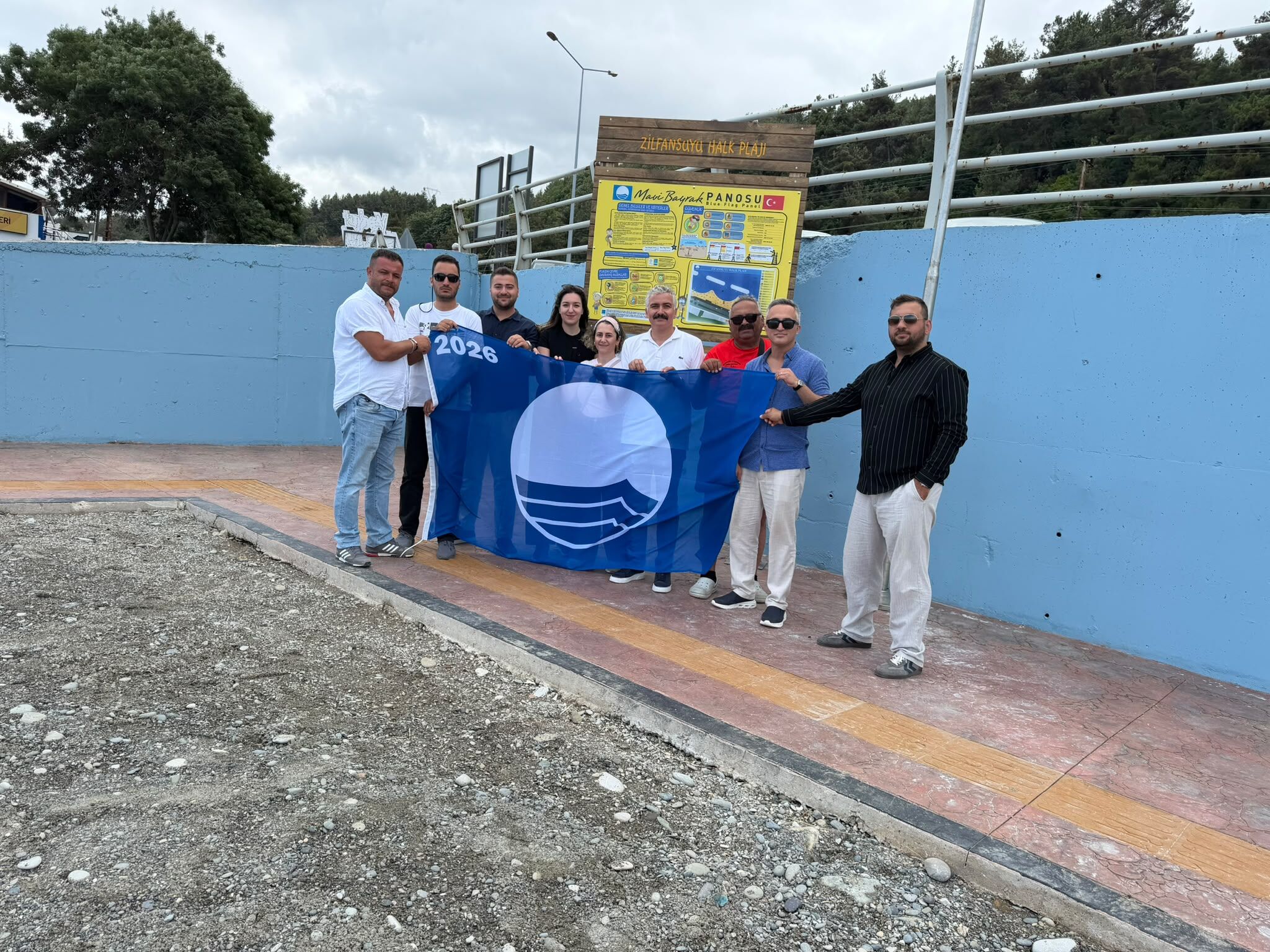 Samsun'da Zilfansuyu Halk Plajı mavi bayrak aldı