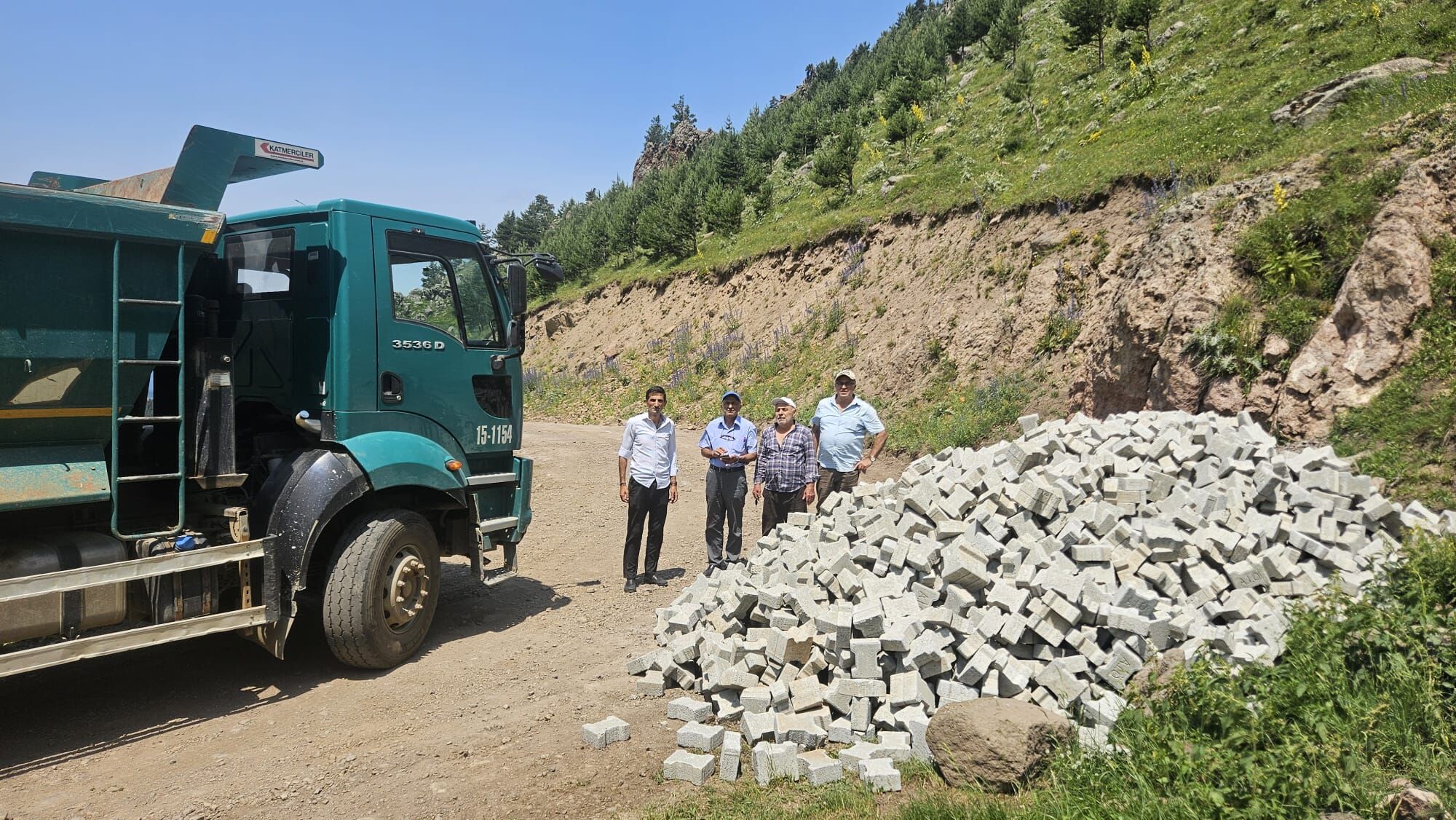 Yiğili Yaylaları Yolunda Kilit Parke Taşı Dönemi Başladı
