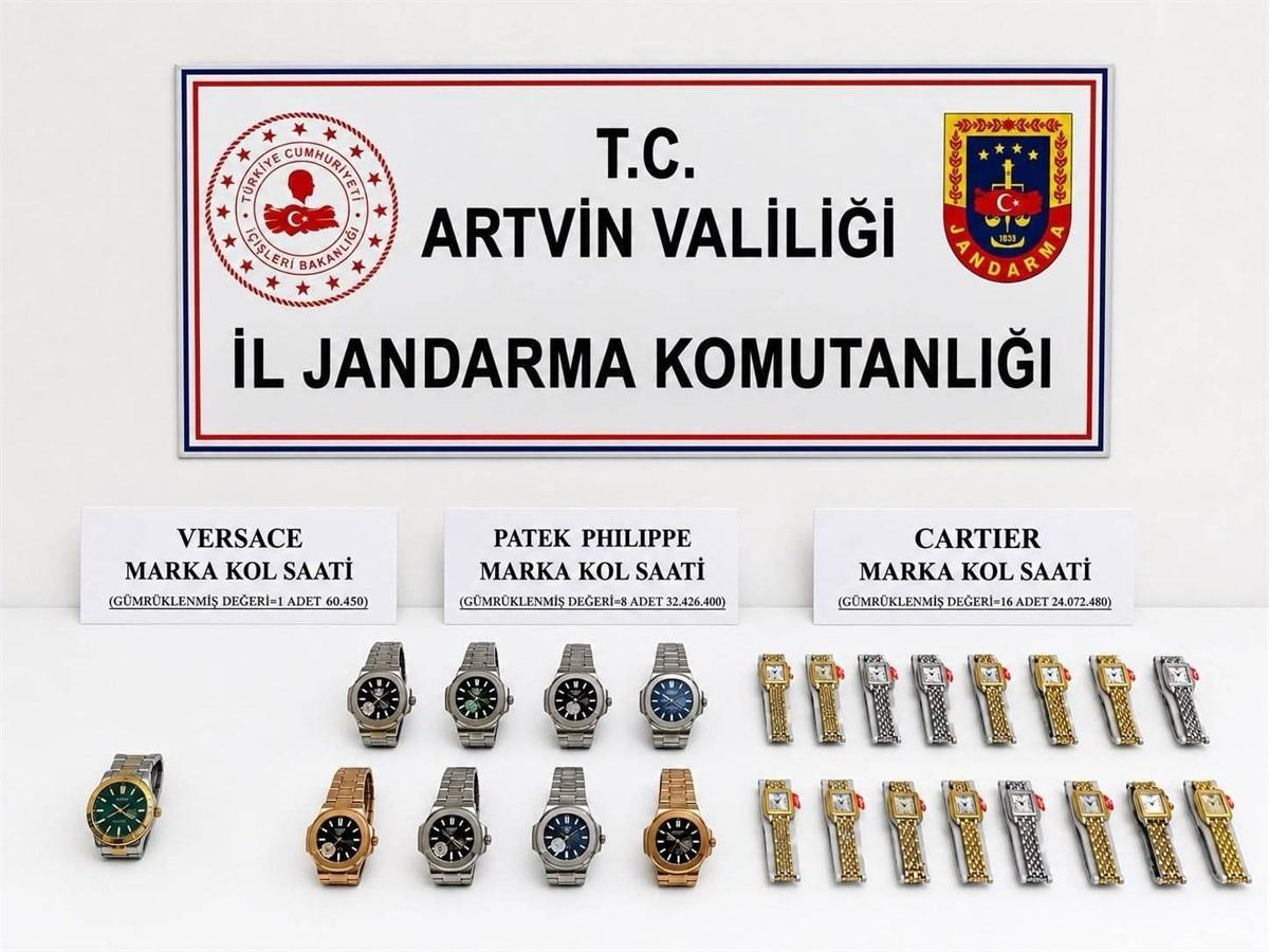 56 Milyon 559 Bin TL’lik Kaçak Saat Operasyonu