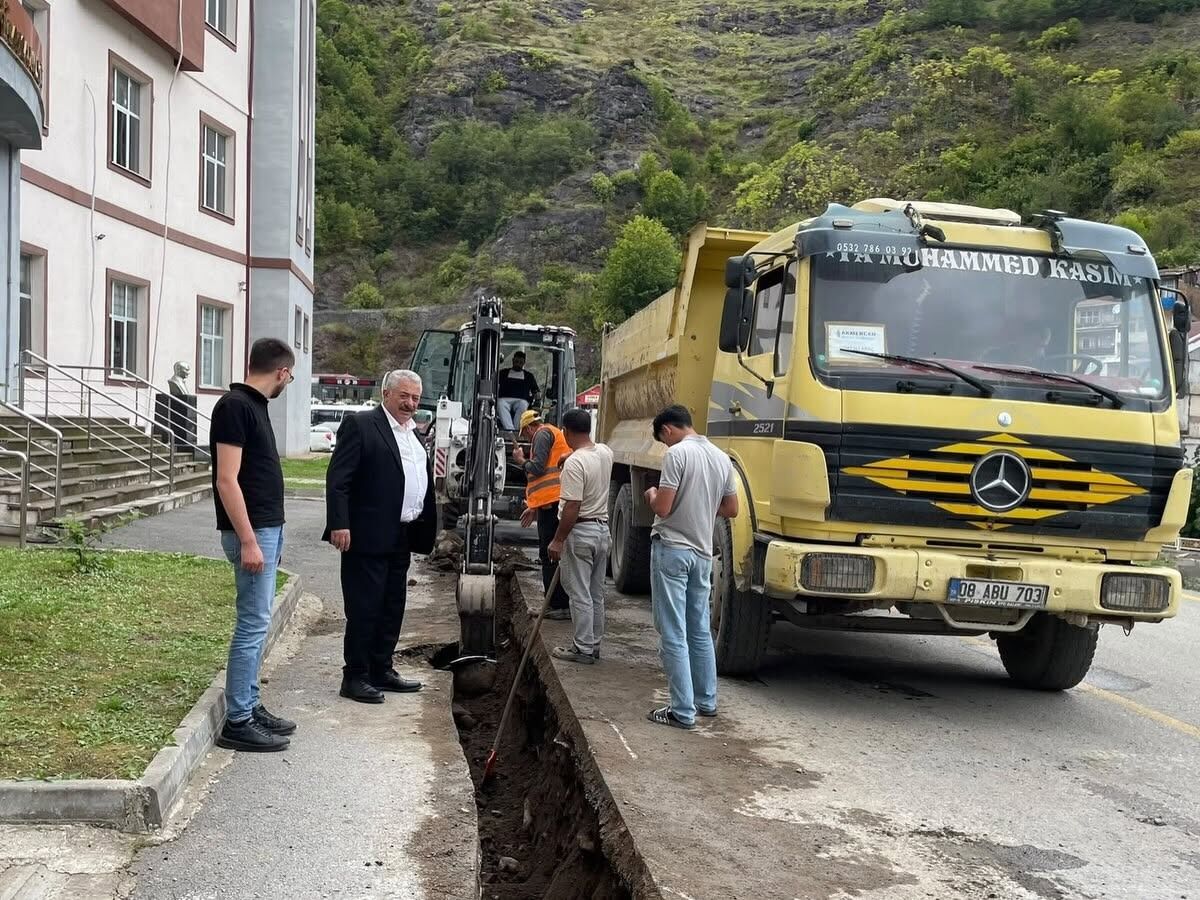 Murgul’da Doğal Gaz İçin İlk Kazma Vuruldu