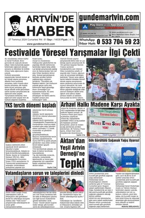 27 Temmuz Tarihli Gazete