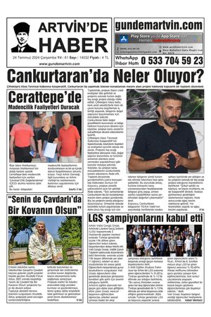 24 Temmuz Tarihli Gazete