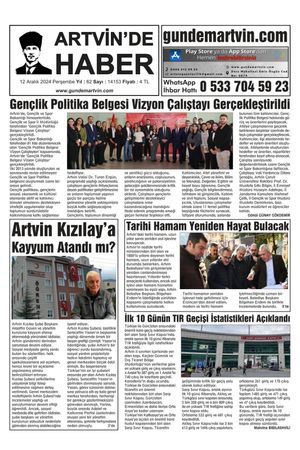 12 Aralık Tarihli Gazete