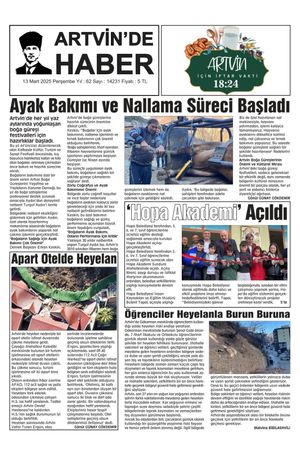 13 Mart Tarihli Gazete