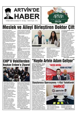 15 Mart Tarihli Gazete