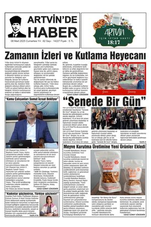 8 Mart Tarihli Gazete