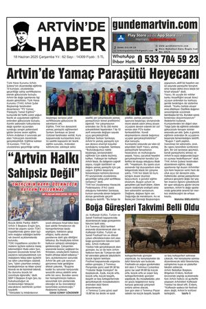 18 Haziran Tarihli Gazete
