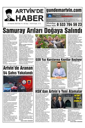 24 Haziran Tarihli Gazete