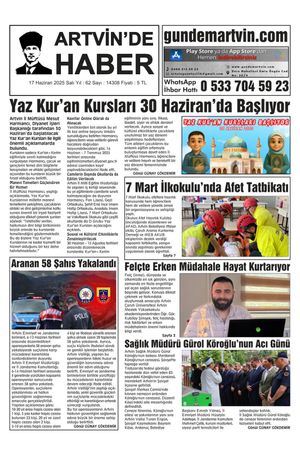 17 Haziran Tarihli Gazete