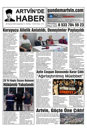 25 Haziran Tarihli Gazete