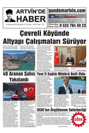 18 Ağustos Tarihli Gazete