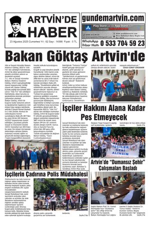 23 Ağustos Tarihli Gazete