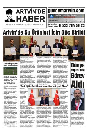 8 Eylül Tarihli Gazete