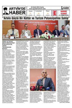 5 Eylül Tarihli Gazete