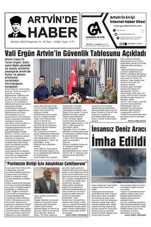 9 Ekim Tarihli Gazete