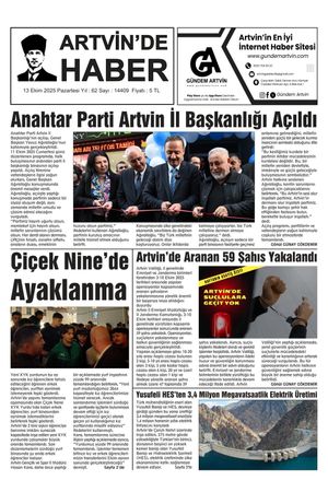 13 Ekim Tarihli Gazete