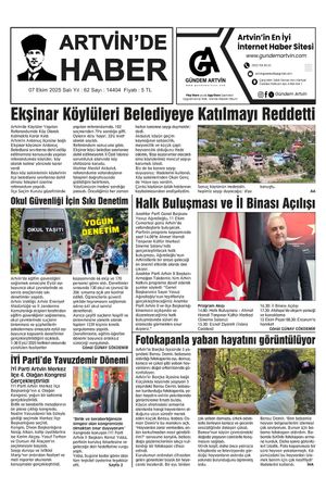 7 Ekim Tarihli Gazete