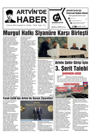 15 Kasım Tarihli Gazete