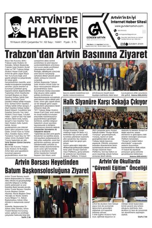 19 Kasım Tarihli Gazete